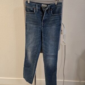 Madewell  Stovepipe Blue Jeans